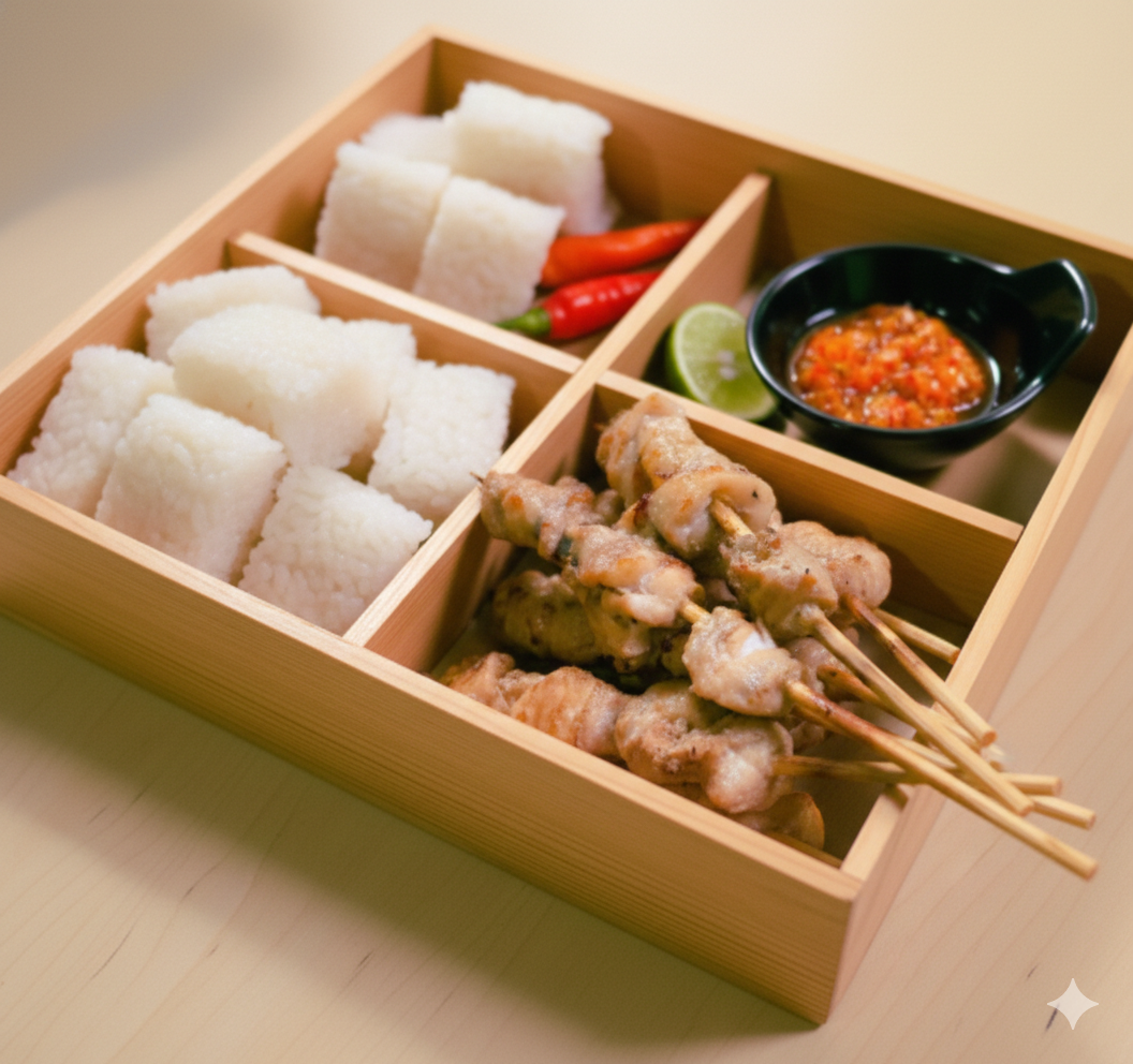 Sate Taichan Ayam + Lontong