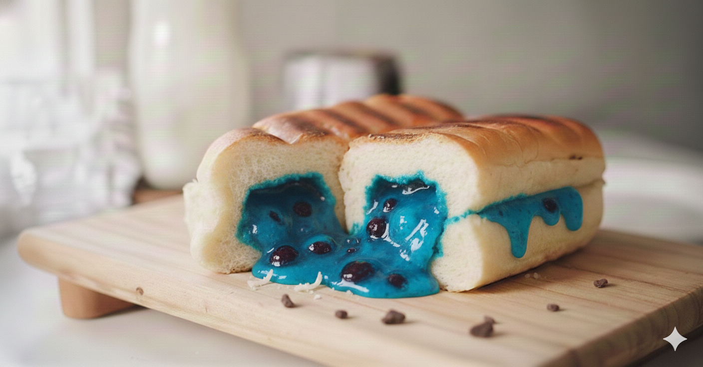 Roti Bakar Blueberry